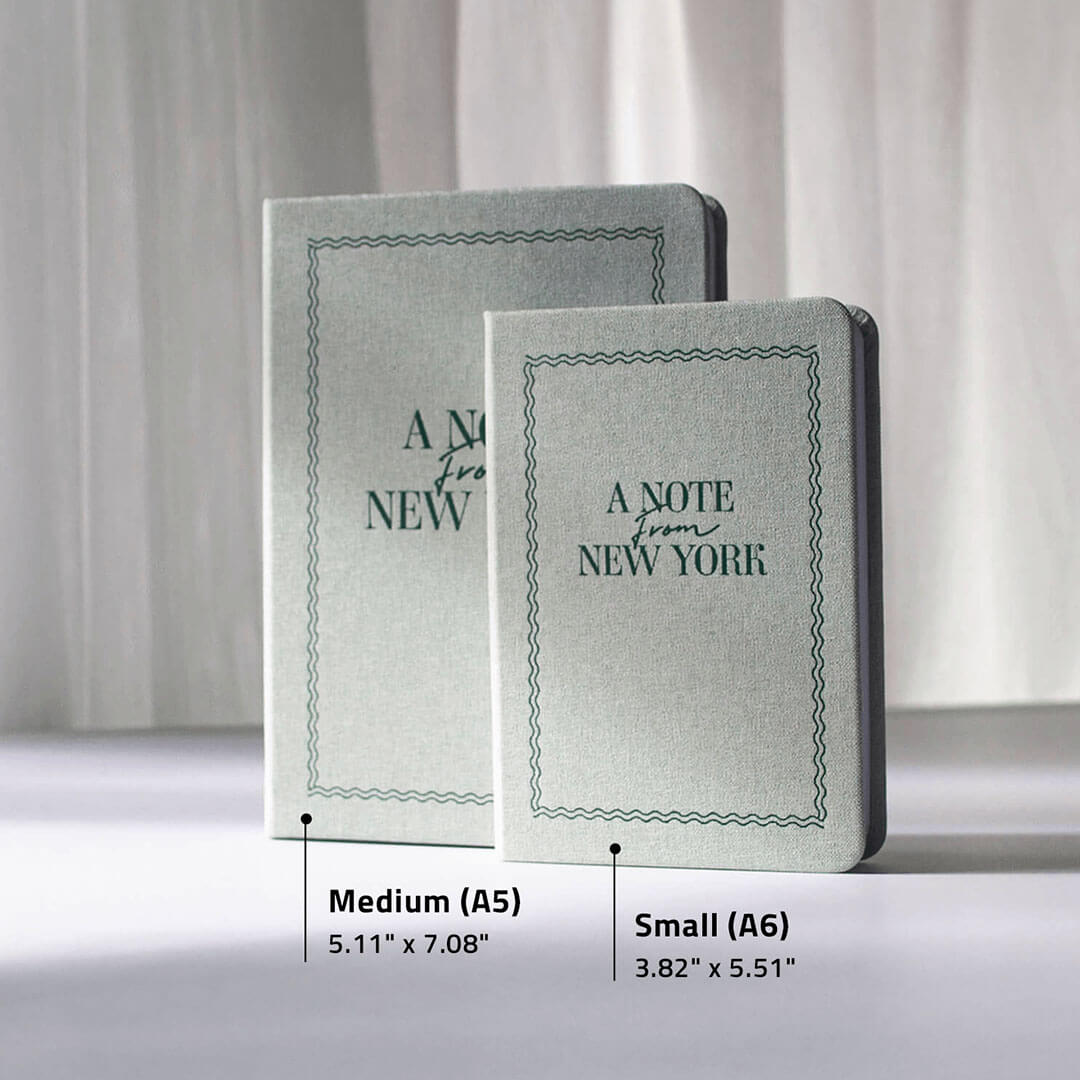 Linen Notebook A5 / A6_Sage Green