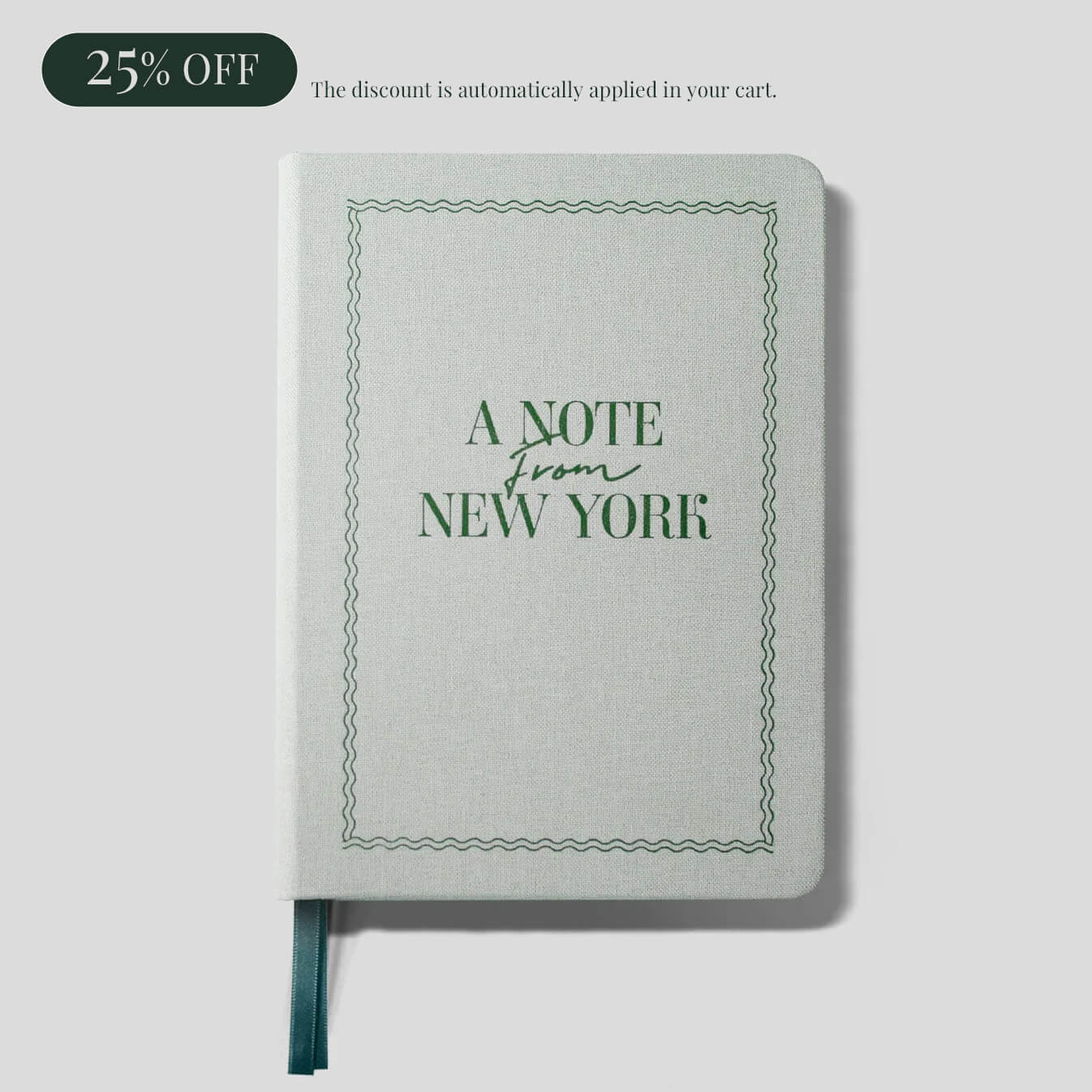 Linen Notebook A5 / A6_Sage Green
