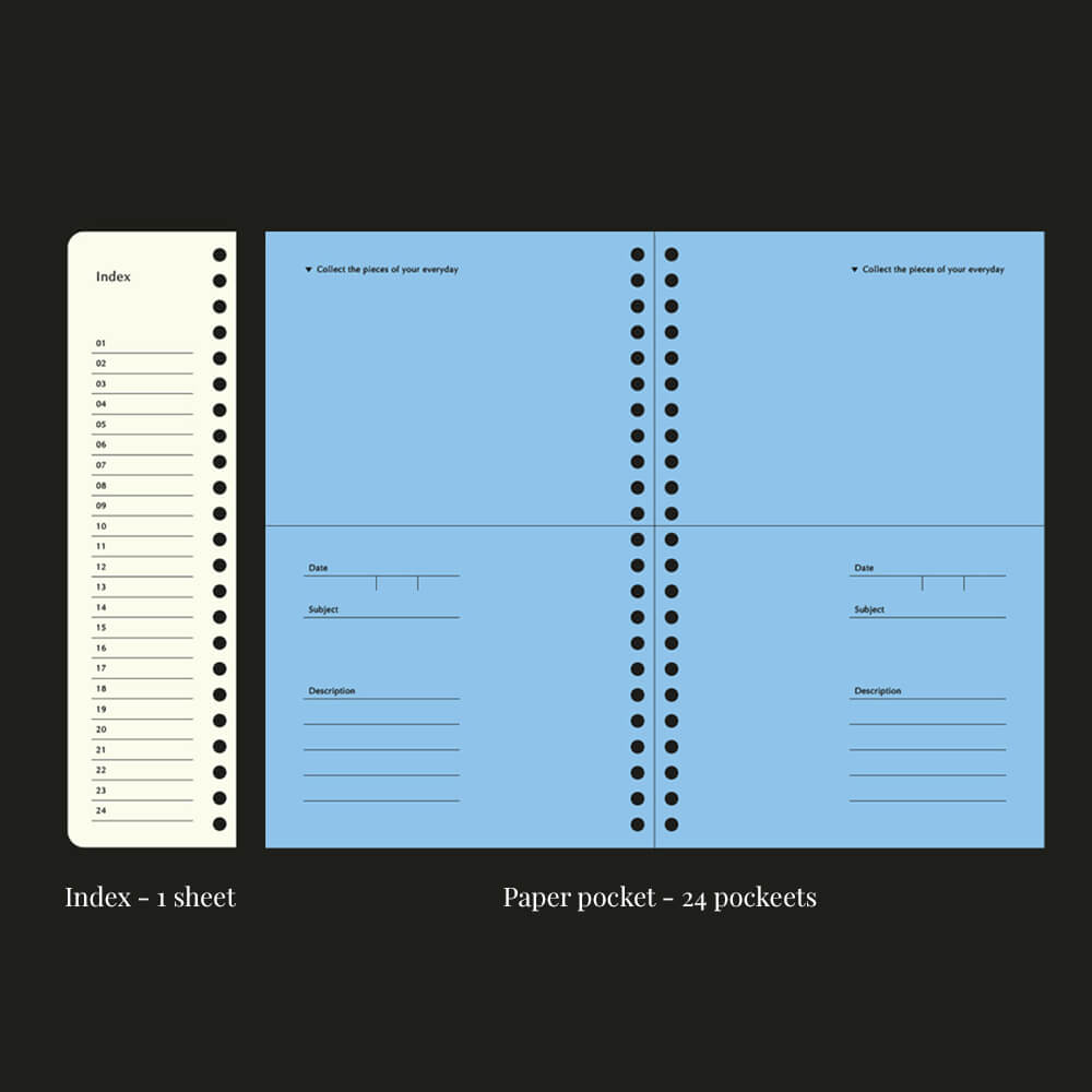 Archive Paper Pocket_Sky Blue