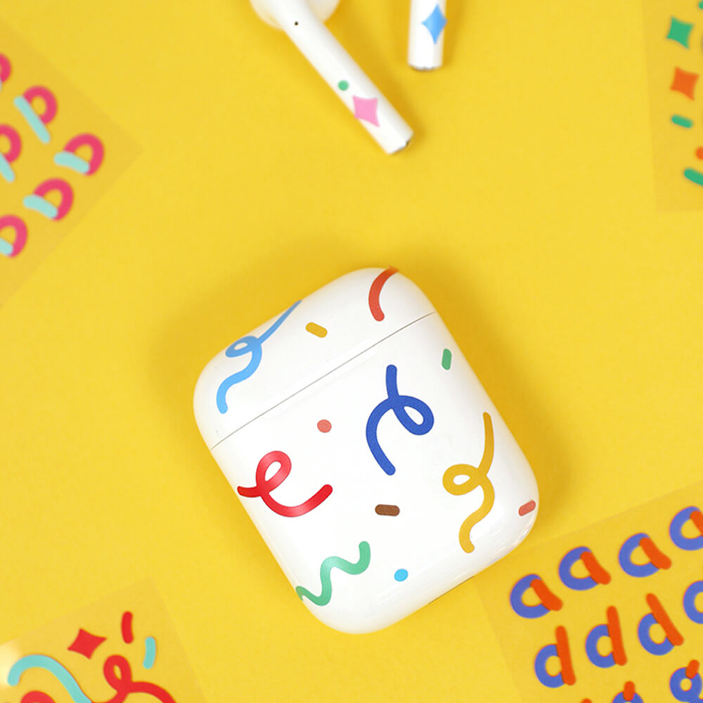 Color Combo Alphabets & Numbers Sticker