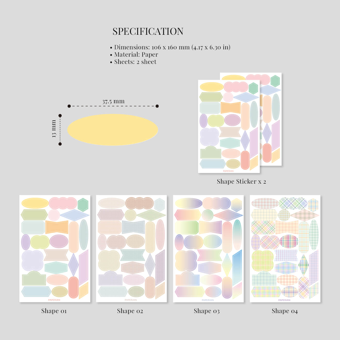 Color Palette Sticker_Shapes