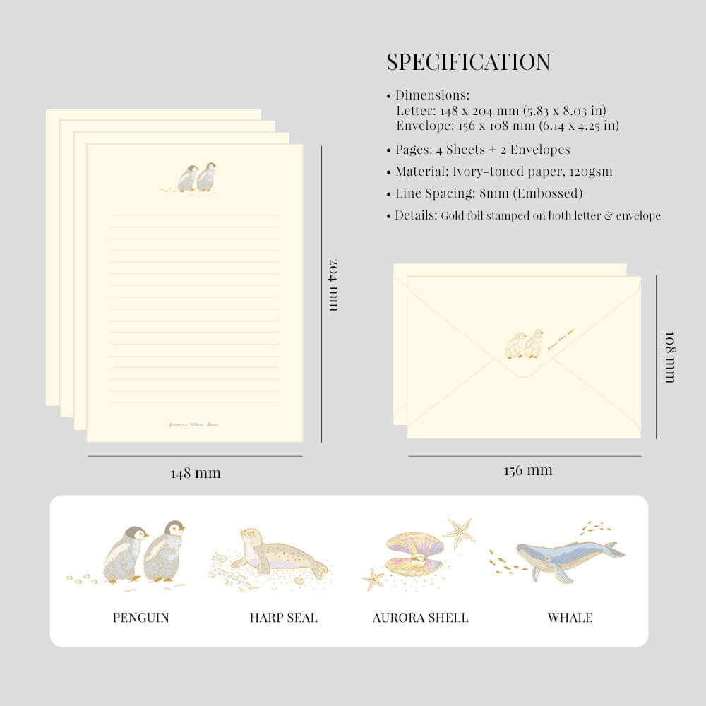 From the sea letter set