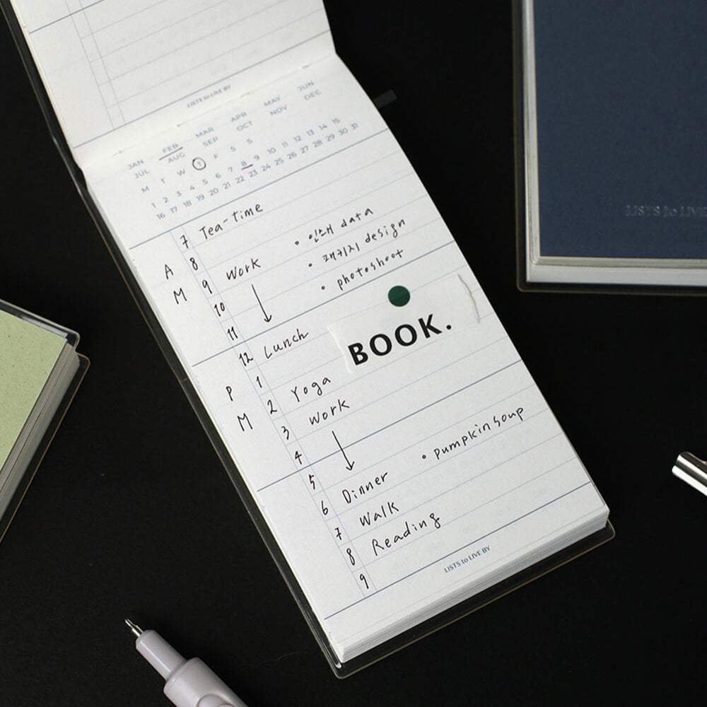 Lists to Live By 3_Row Handy Planner_Butter