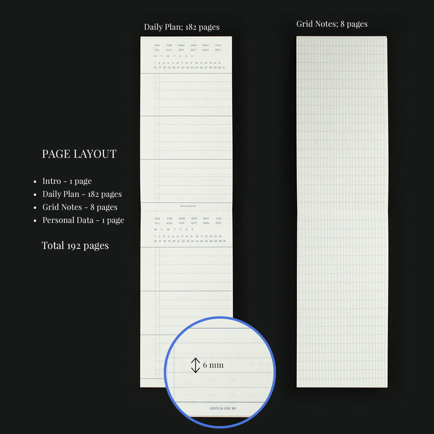 Lists to Live By 3_Row Handy Planner_Butter