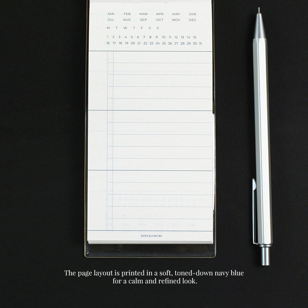 Lists to Live By 3_Row Handy Planner_Butter