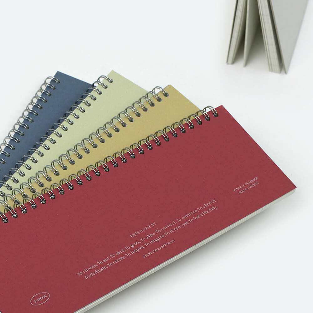 Lists to Live By 3-Row Weekly Scheduler_Pistachio