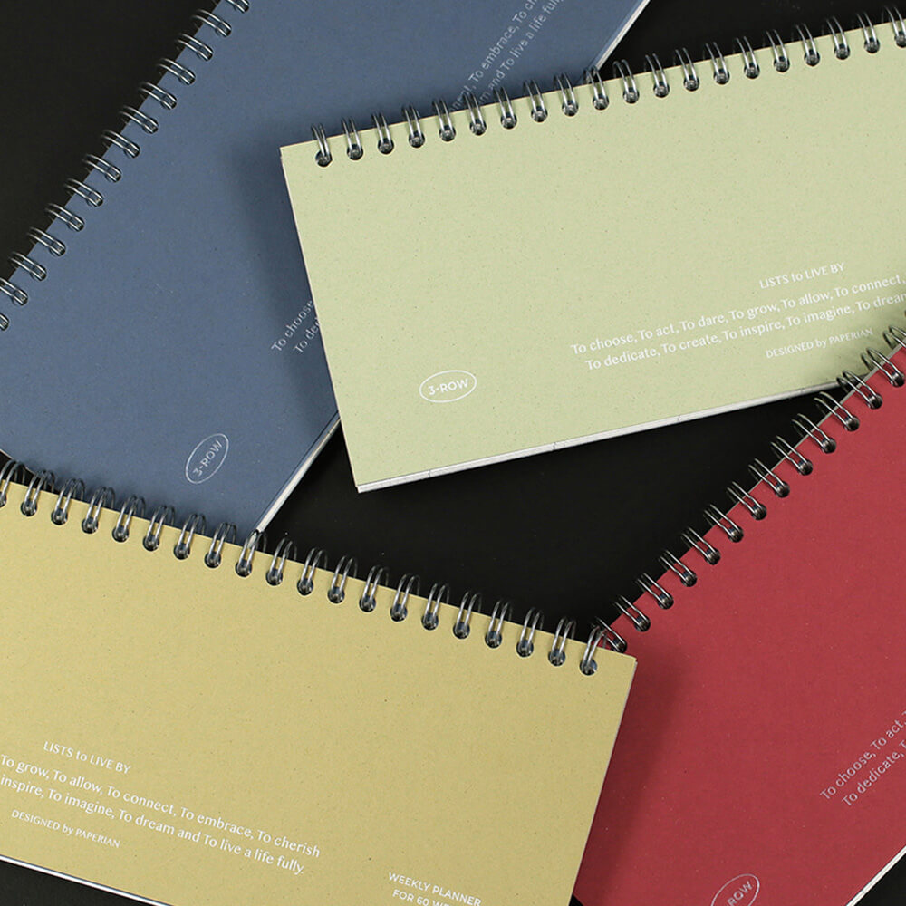 Lists to Live By 3-Row Weekly Scheduler_Pistachio
