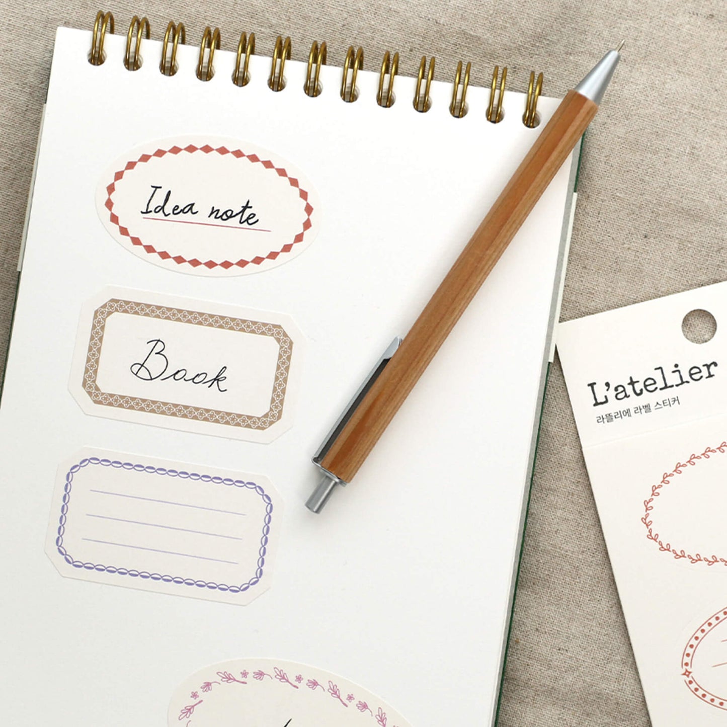 L’atelier Label Sticker Square L–4