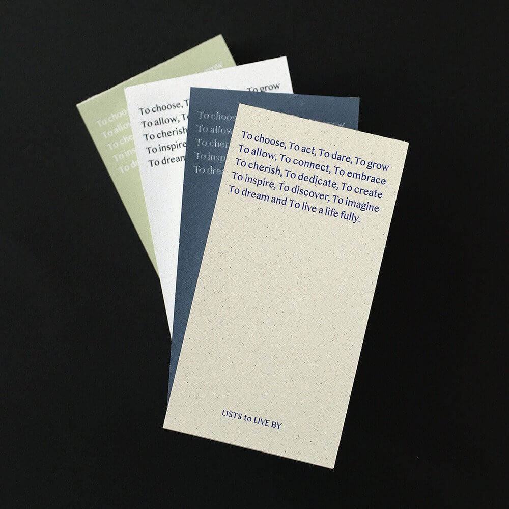 Lists to Live By 3_Row Handy Planner_Butter