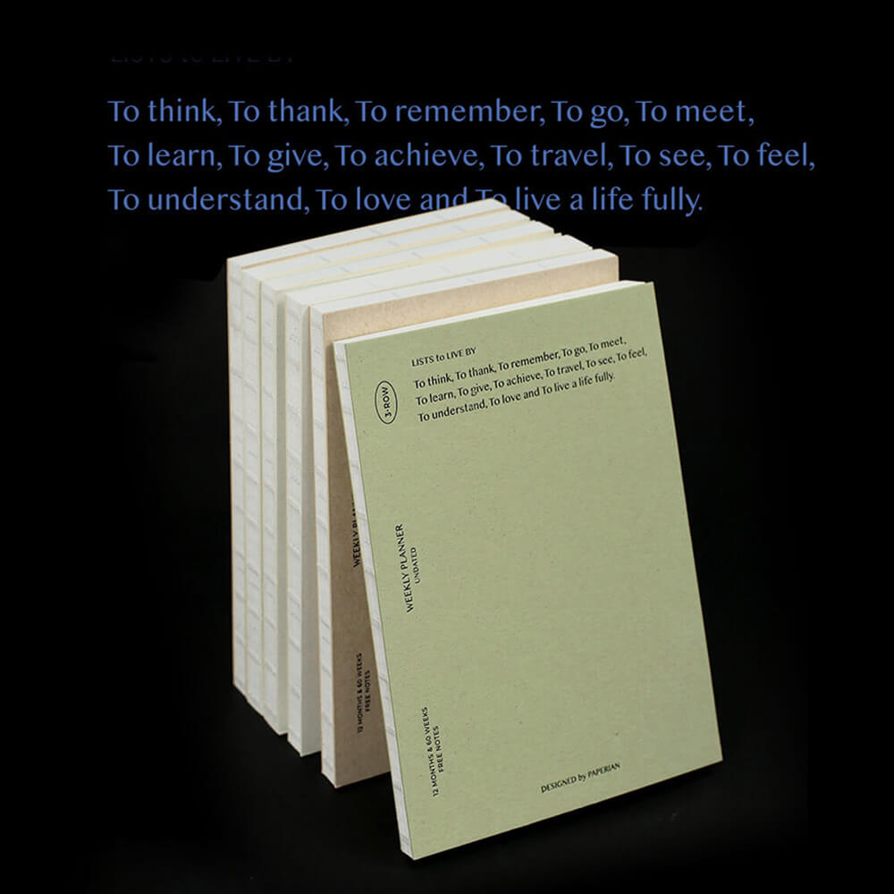 Lists to Live By 3_Row Planner_Vanilla