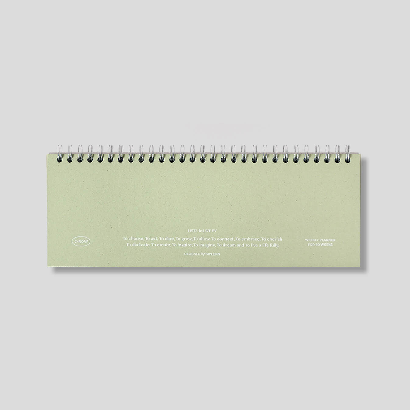 Lists to Live By 3-Row Weekly Scheduler_Pistachio