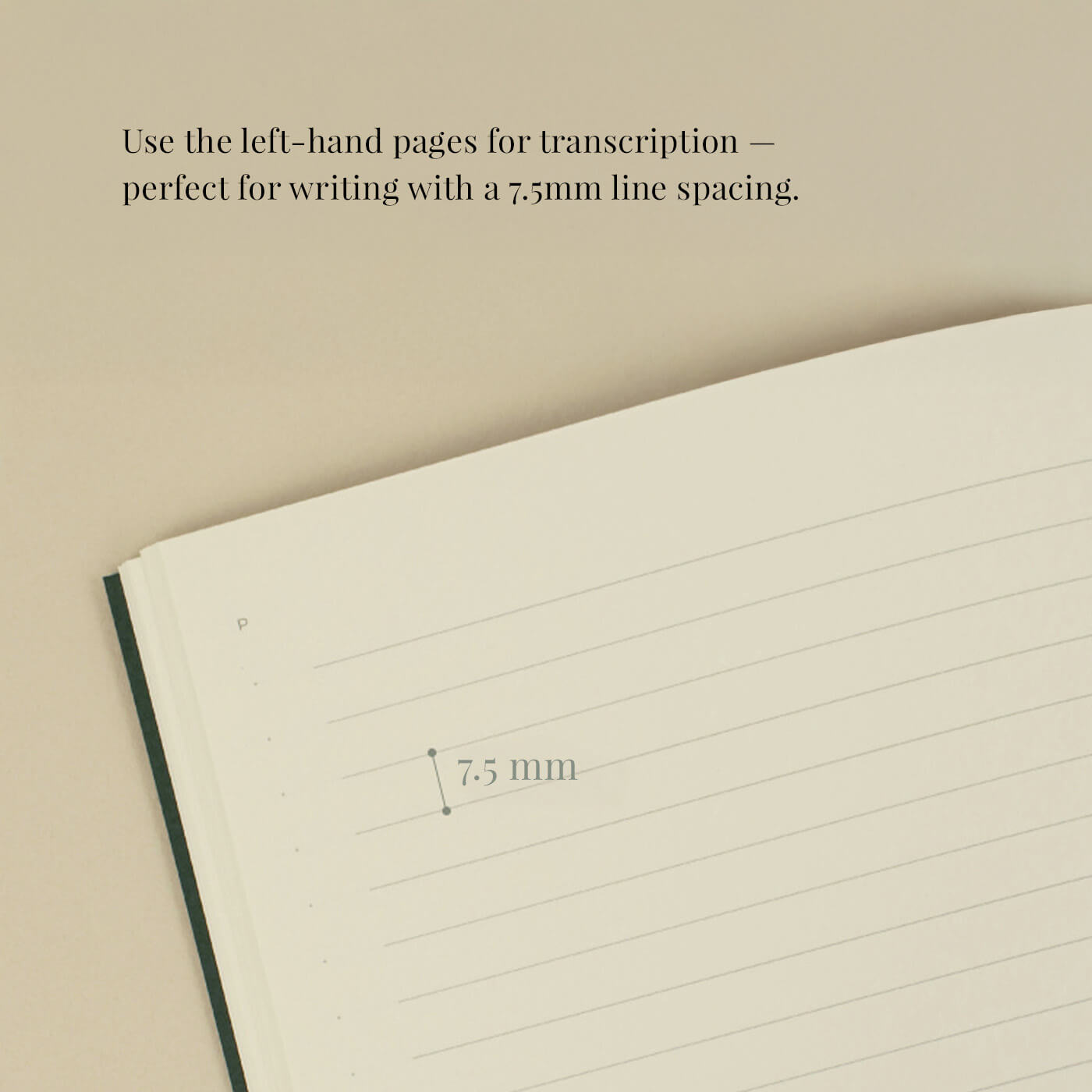 Reading Journal Slim_Pine Green