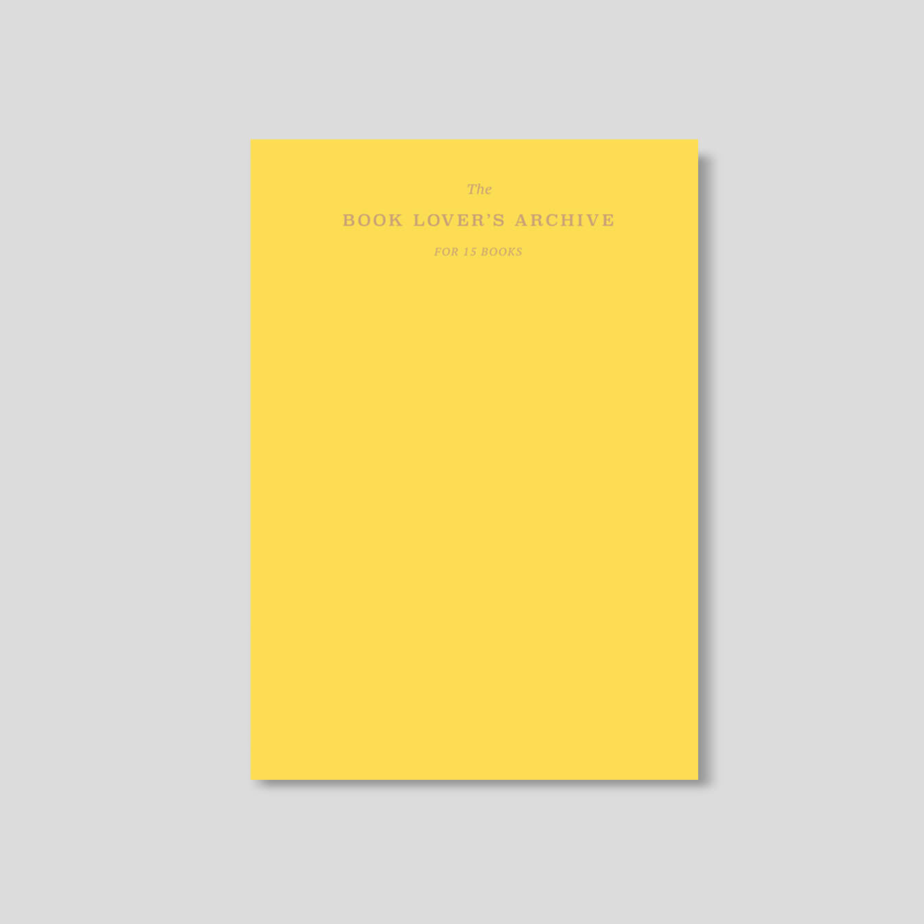 Reading Journal Slim_Sunshine Yellow