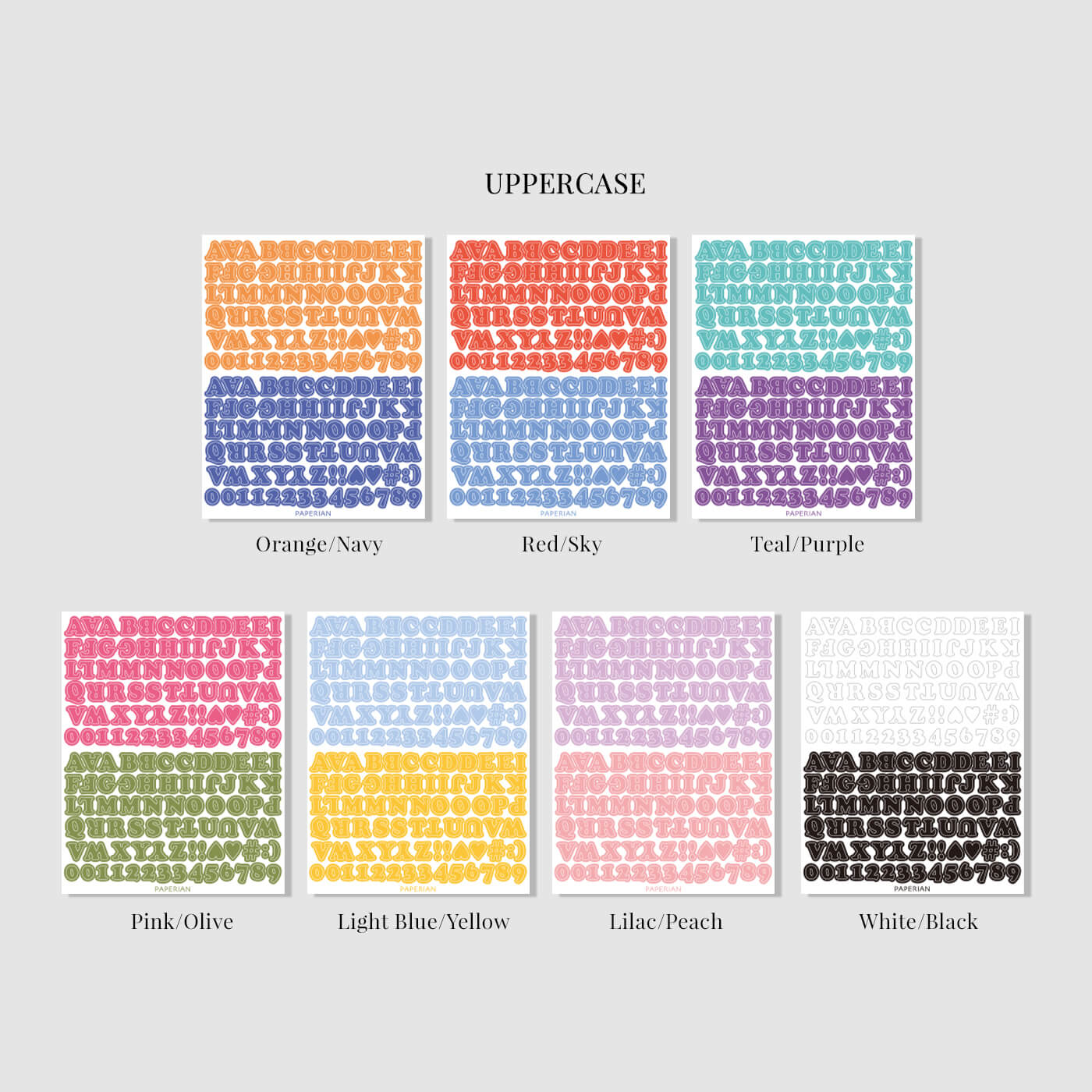 Roly Poly Alphabets & Numbers Sticker