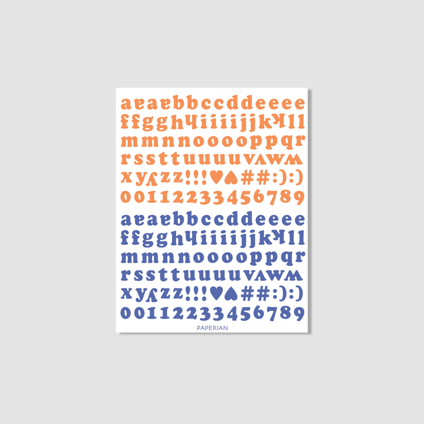 Roly Poly Alphabets & Numbers Sticker