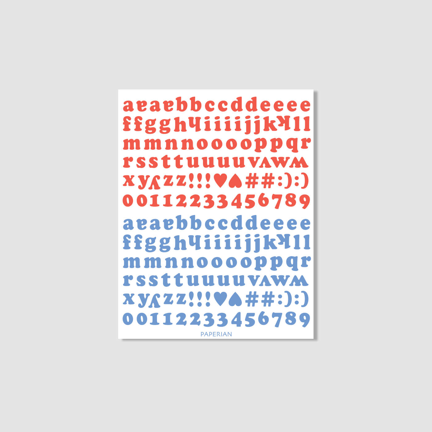 Roly Poly Alphabets & Numbers Sticker