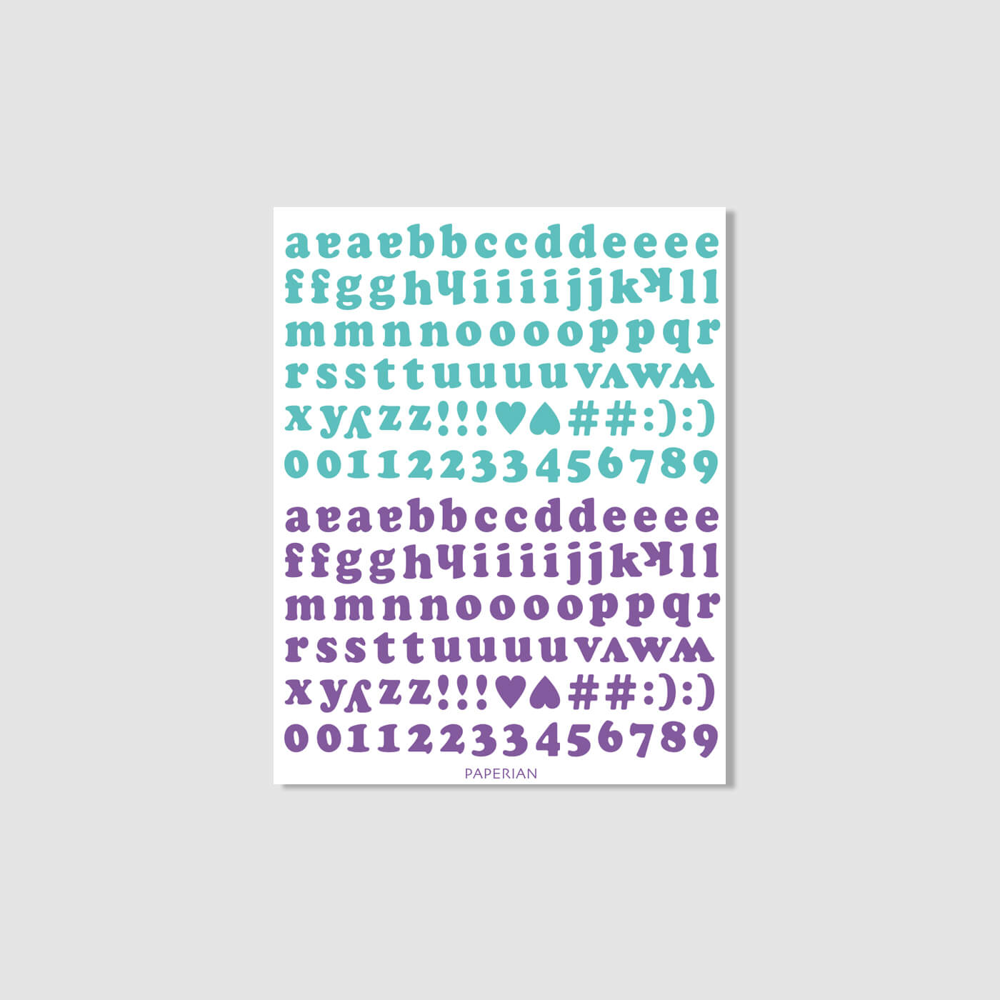 Roly Poly Alphabets & Numbers Sticker