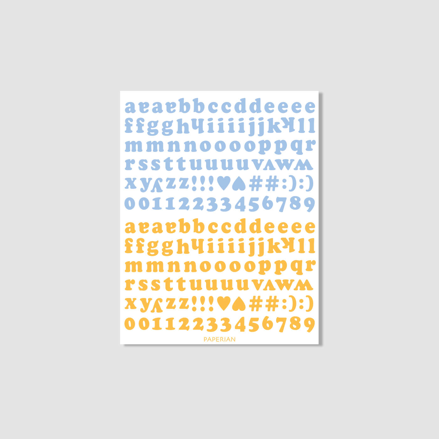 Roly Poly Alphabets & Numbers Sticker