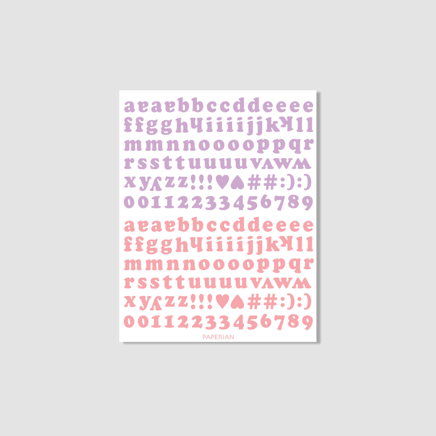 Roly Poly Alphabets & Numbers Sticker