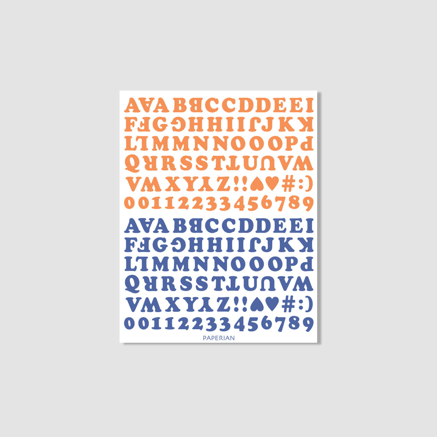Roly Poly Alphabets & Numbers Sticker