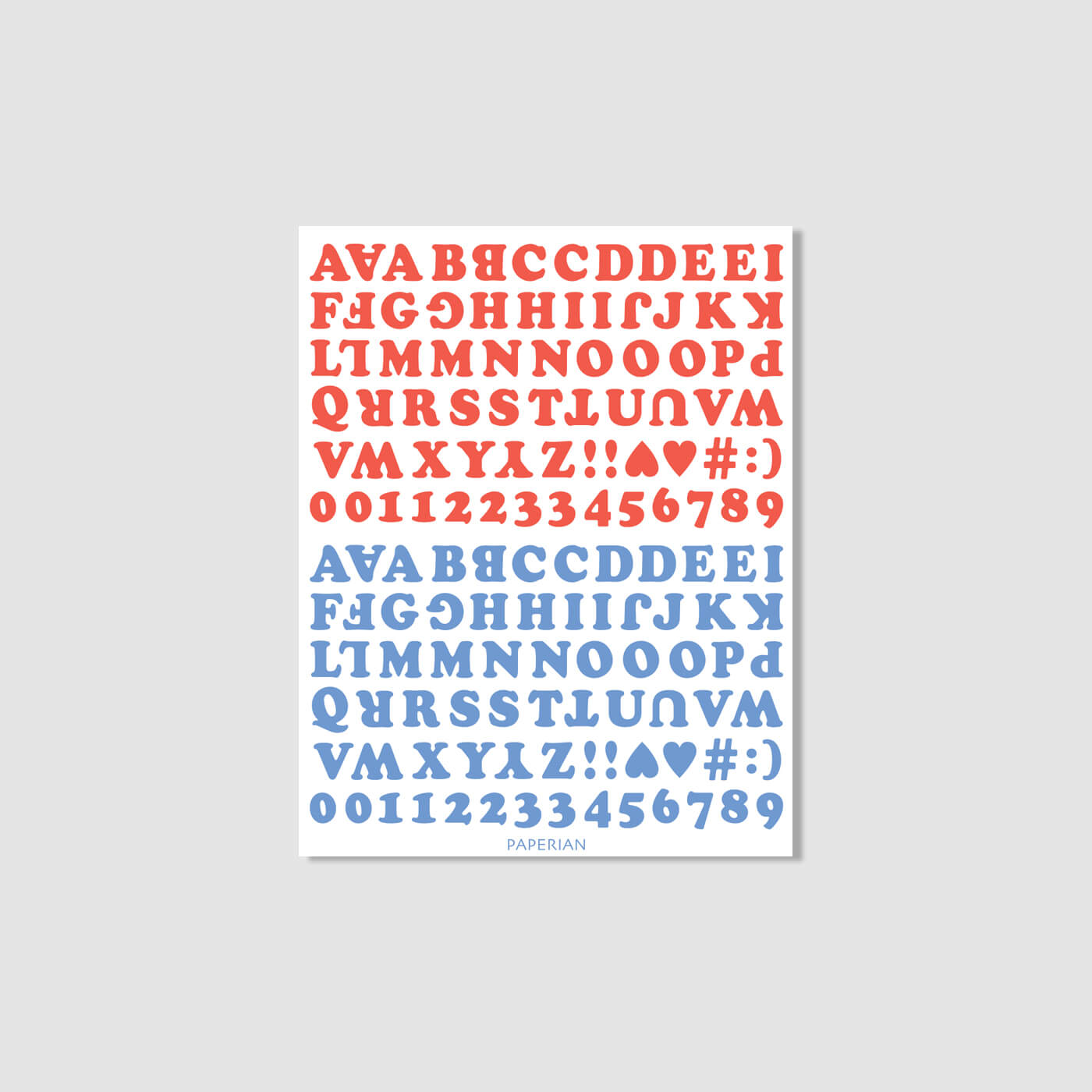 Roly Poly Alphabets & Numbers Sticker