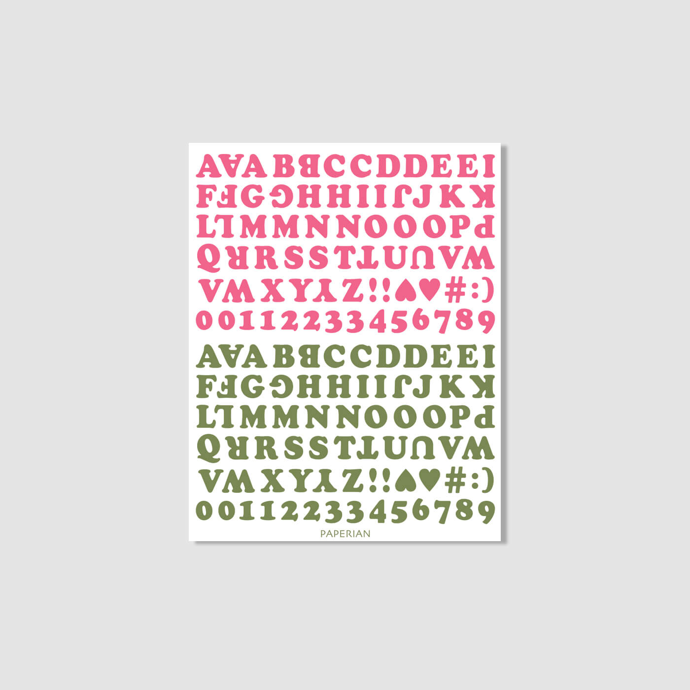 Roly Poly Alphabets & Numbers Sticker
