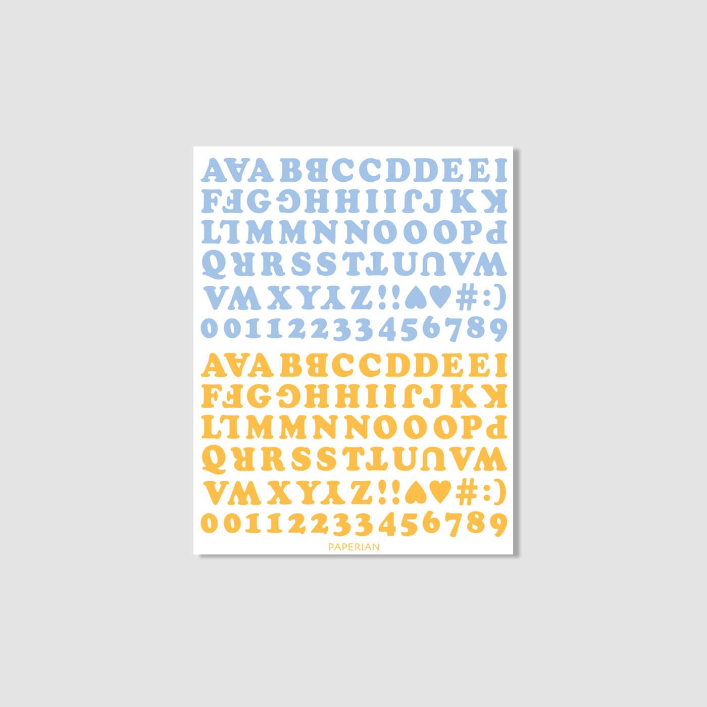 Roly Poly Alphabets & Numbers Sticker