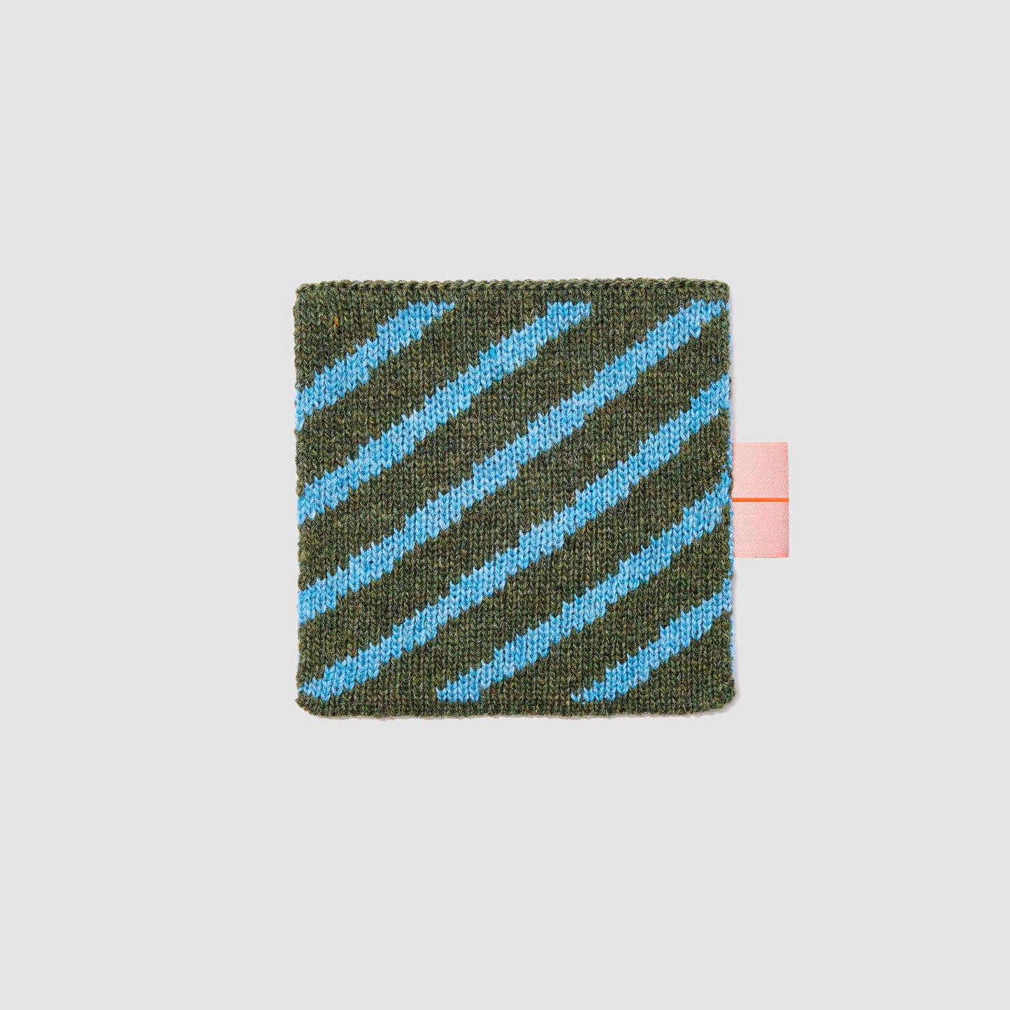 Wool Coaster No.1_Khaki Sky Blue