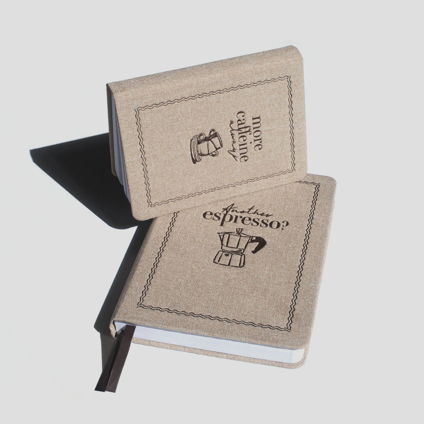 Linen Notebook A5 / A6_Light Coffee