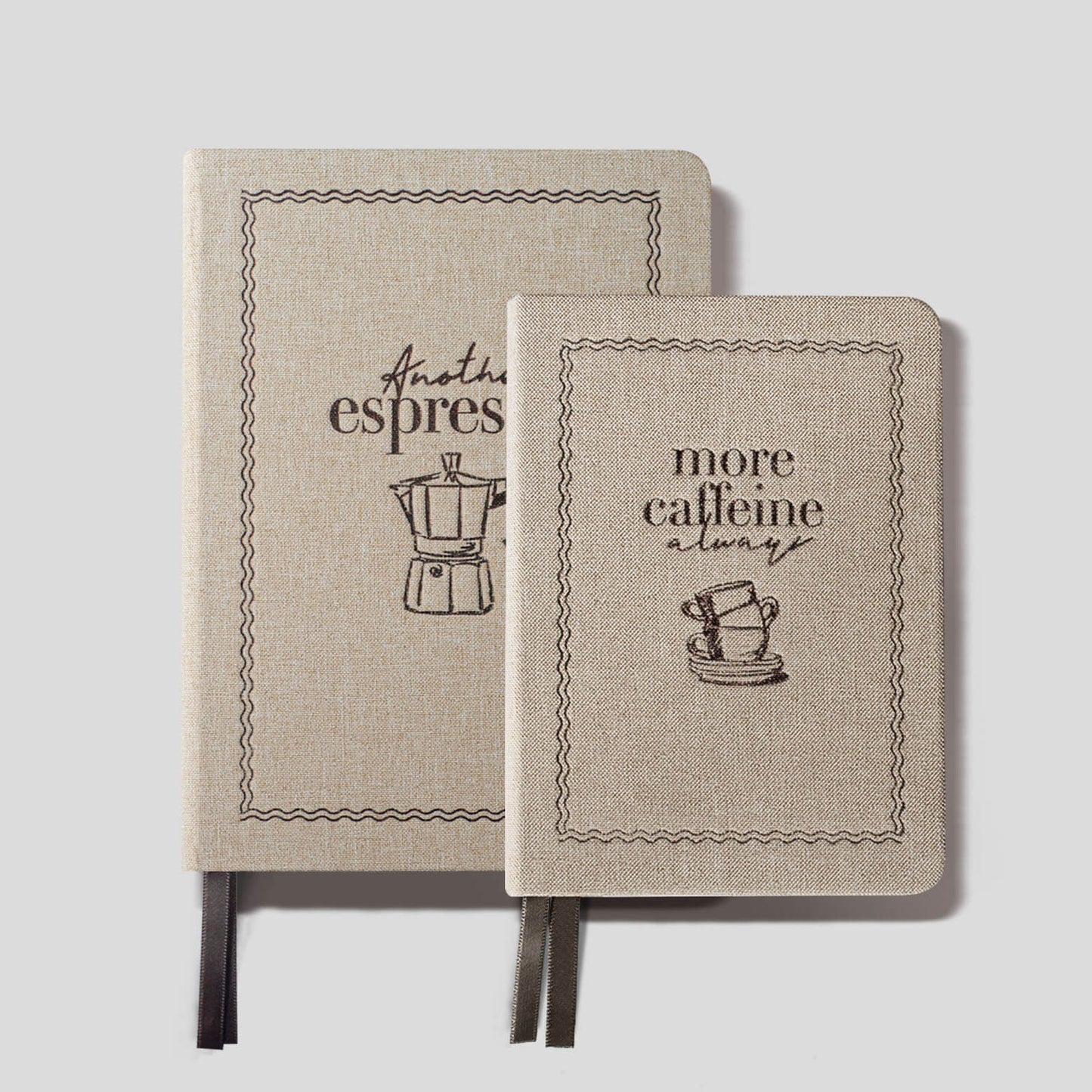 Linen Notebook A5 / A6_Light Coffee