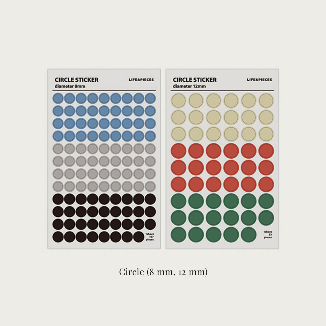 Life & Pieces Shape Sticker Set