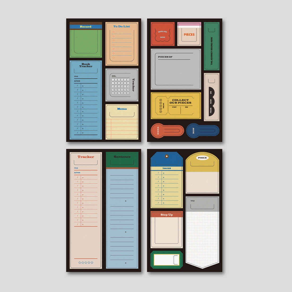 Life & Pieces Memo Bookmark Set