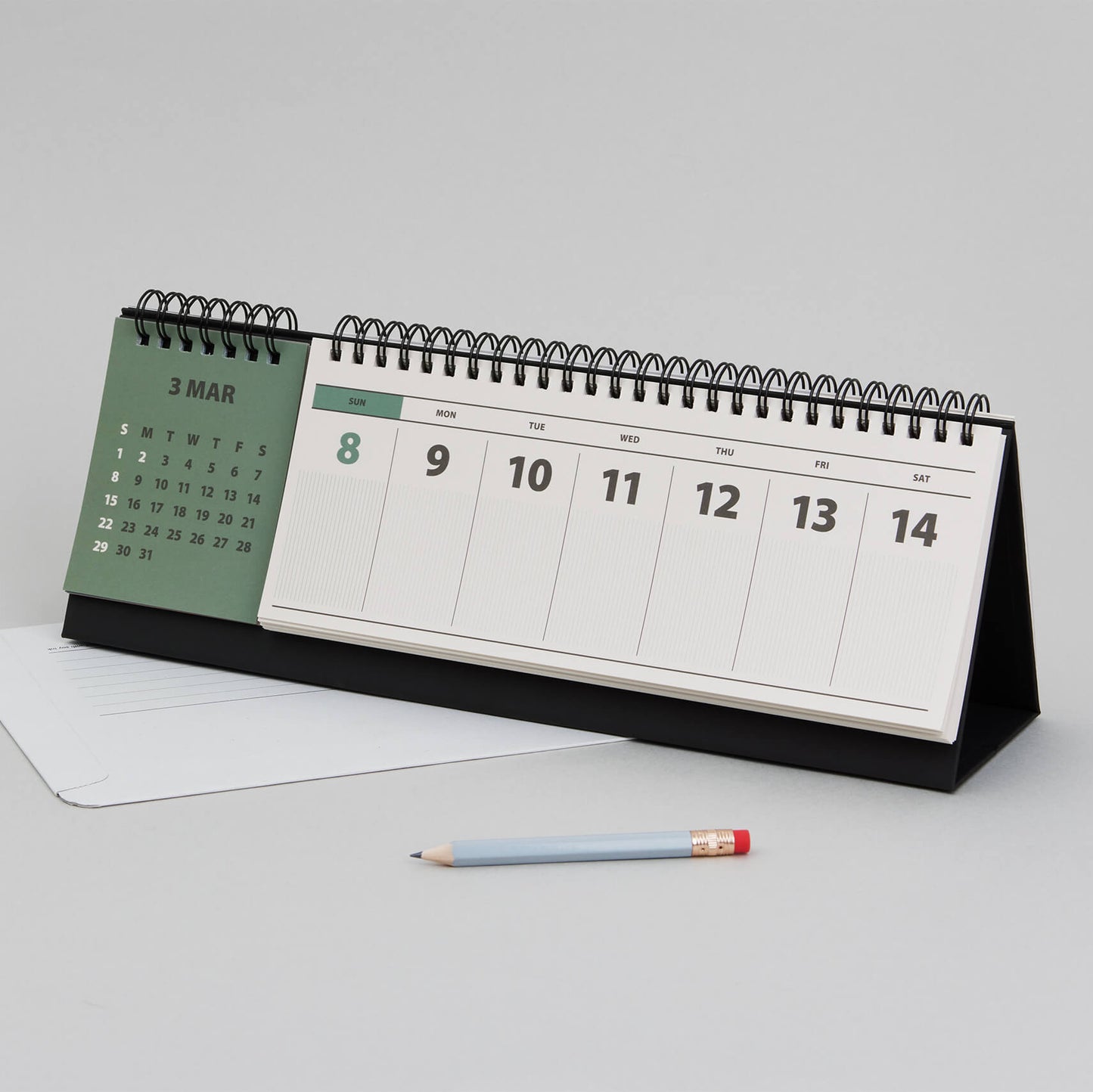 2026 Memo Weekly Desk Calendar (Horizontal)