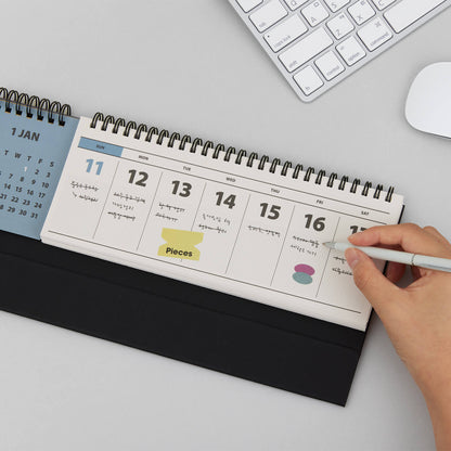 2026 Memo Weekly Desk Calendar (Horizontal)