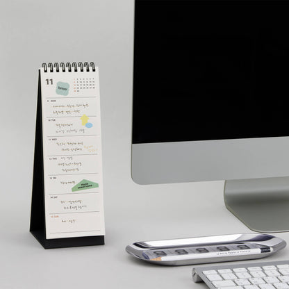 2026 Memo Weekly Desk Calendar (Vertical)