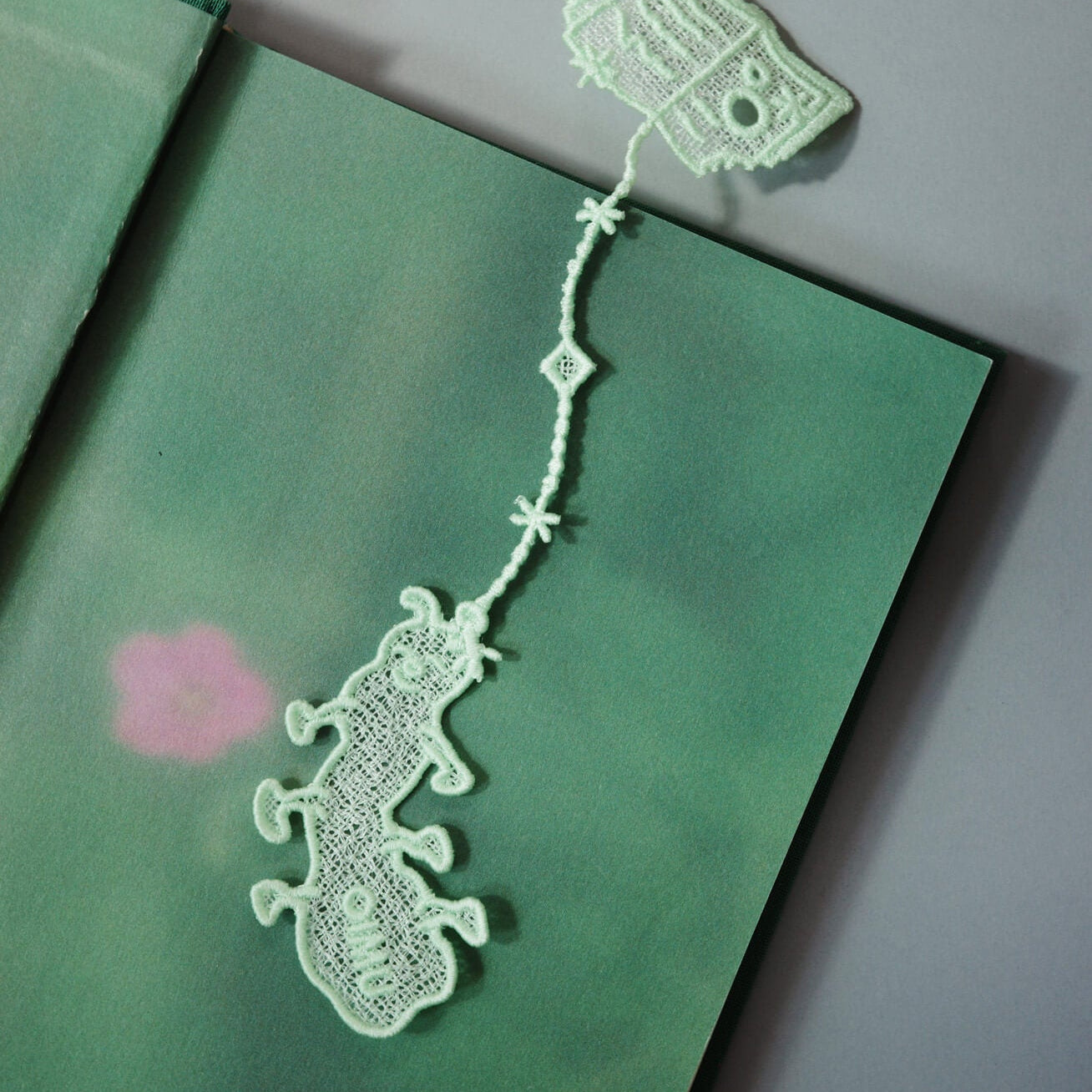 Color Thread Bookmark_Bookworm