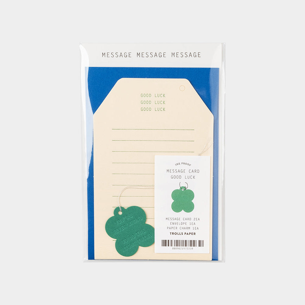 Message Card_GOOD LUCK