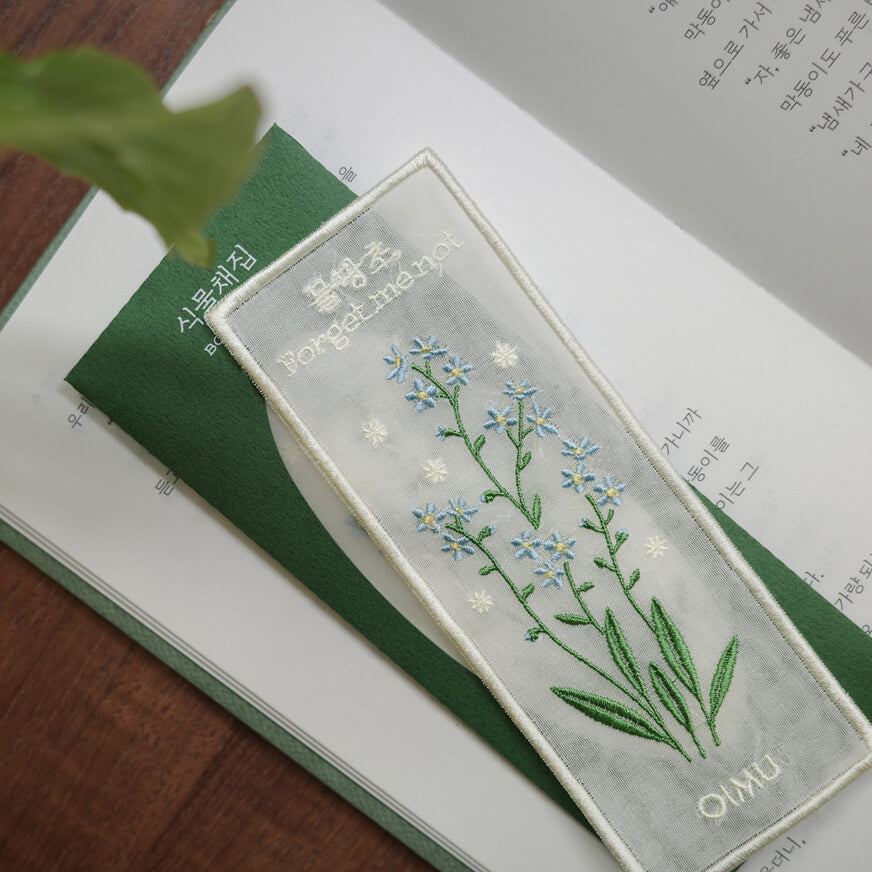 Plant Collecting Bookmark_Forget Me Not