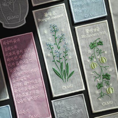 Plant Collecting Bookmark_Forget Me Not