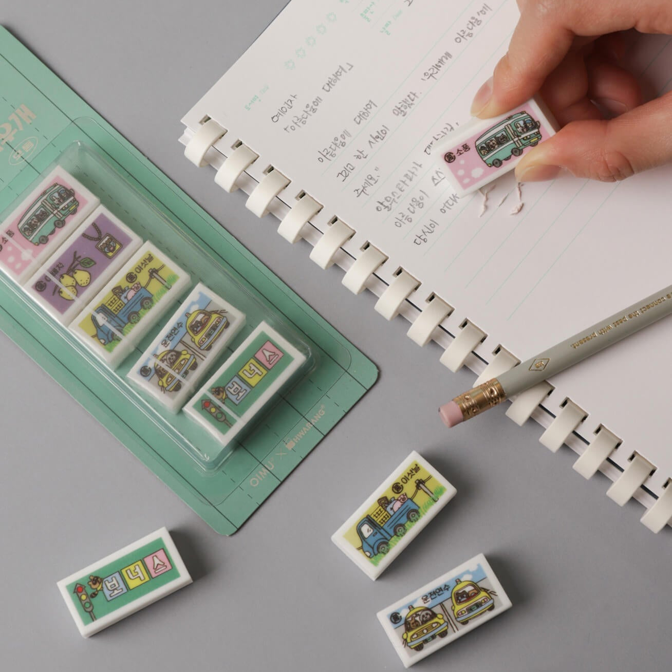 Bbang-Bbang Eraser Set