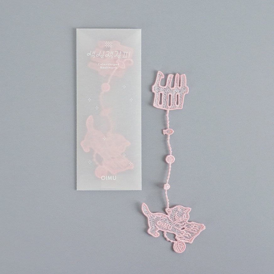 Color Thread Bookmark_Cat