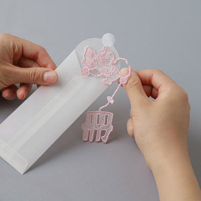 Color Thread Bookmark_Cat