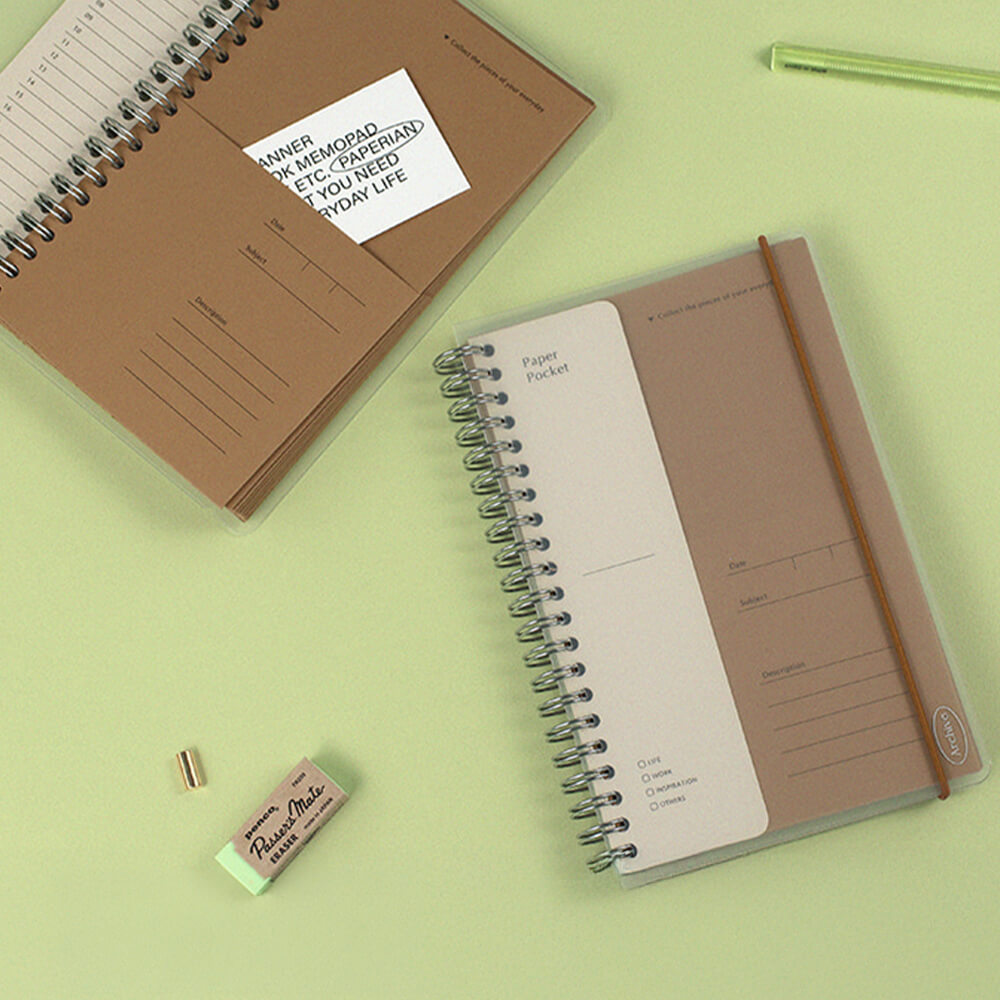 Archive Paper Pocket_Milk Caramel