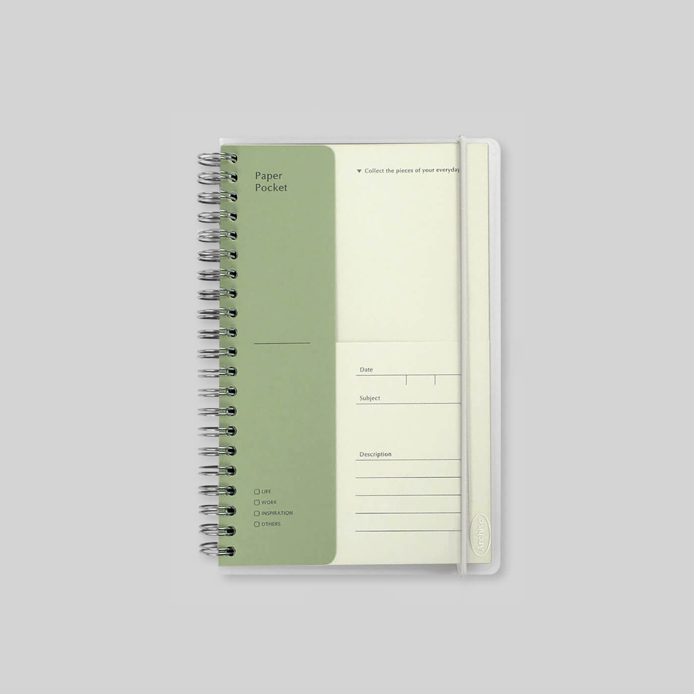 Archive Paper Pocket_Sand White