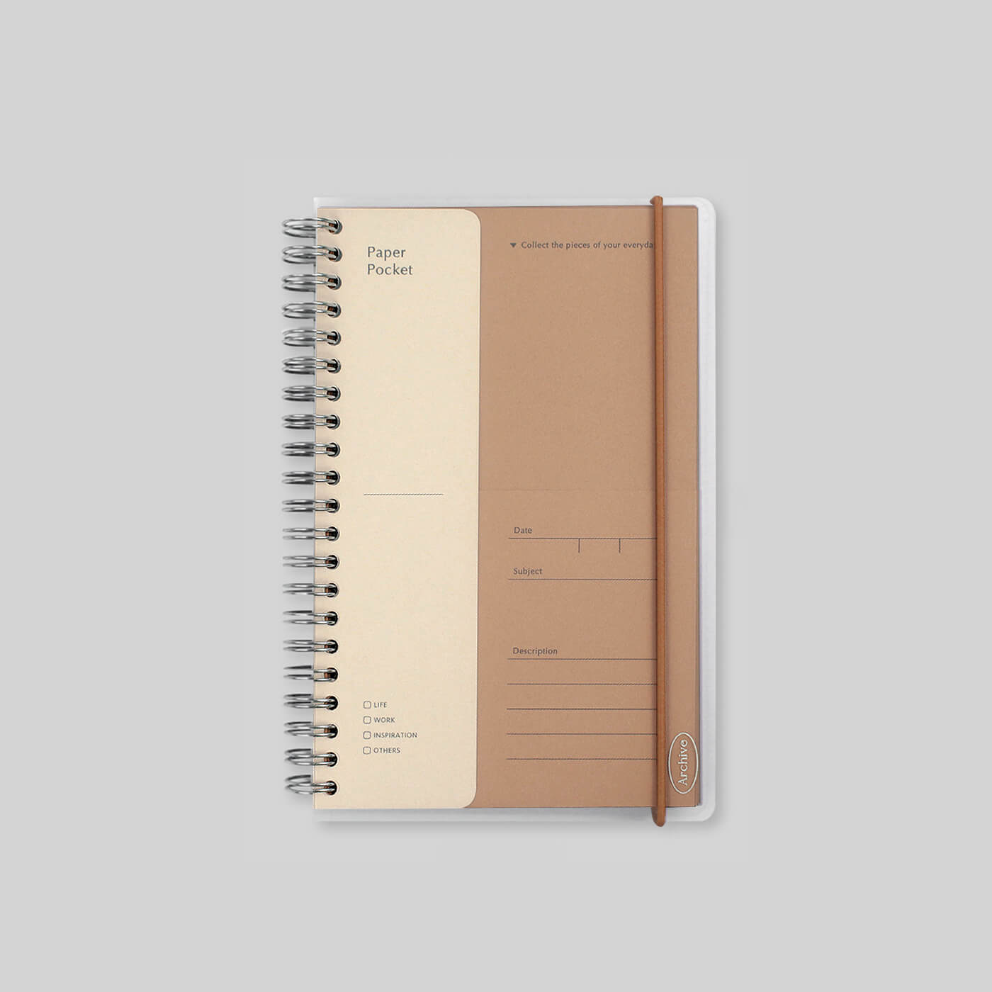 Archive Paper Pocket_Milk Caramel
