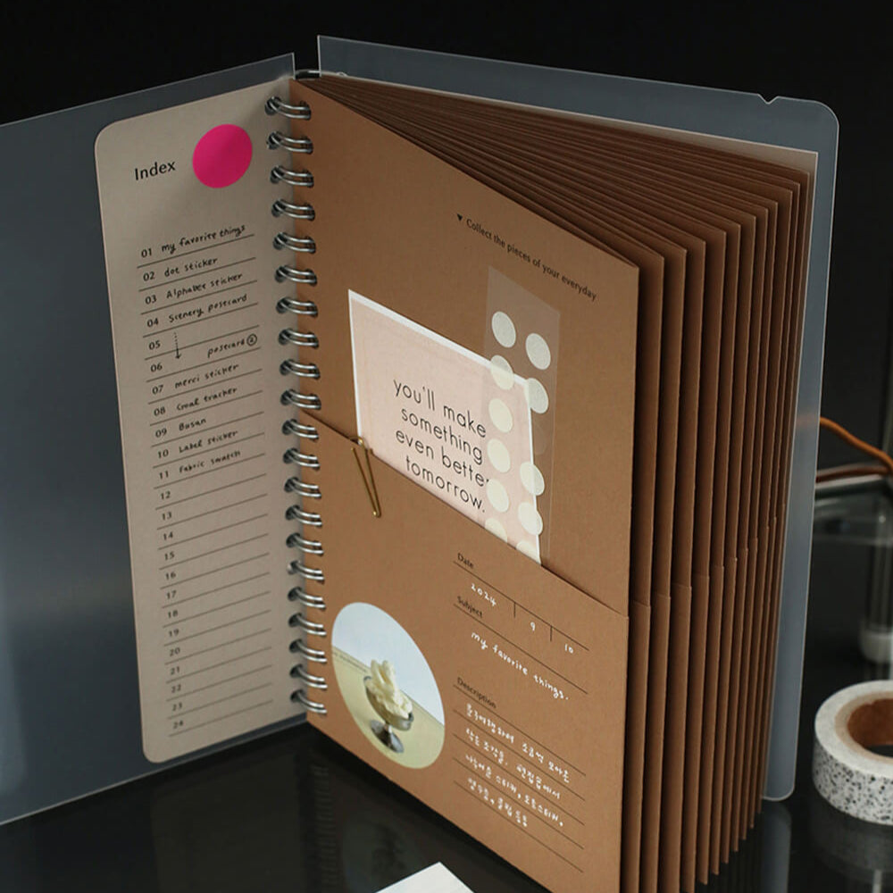 Archive Paper Pocket_Milk Caramel