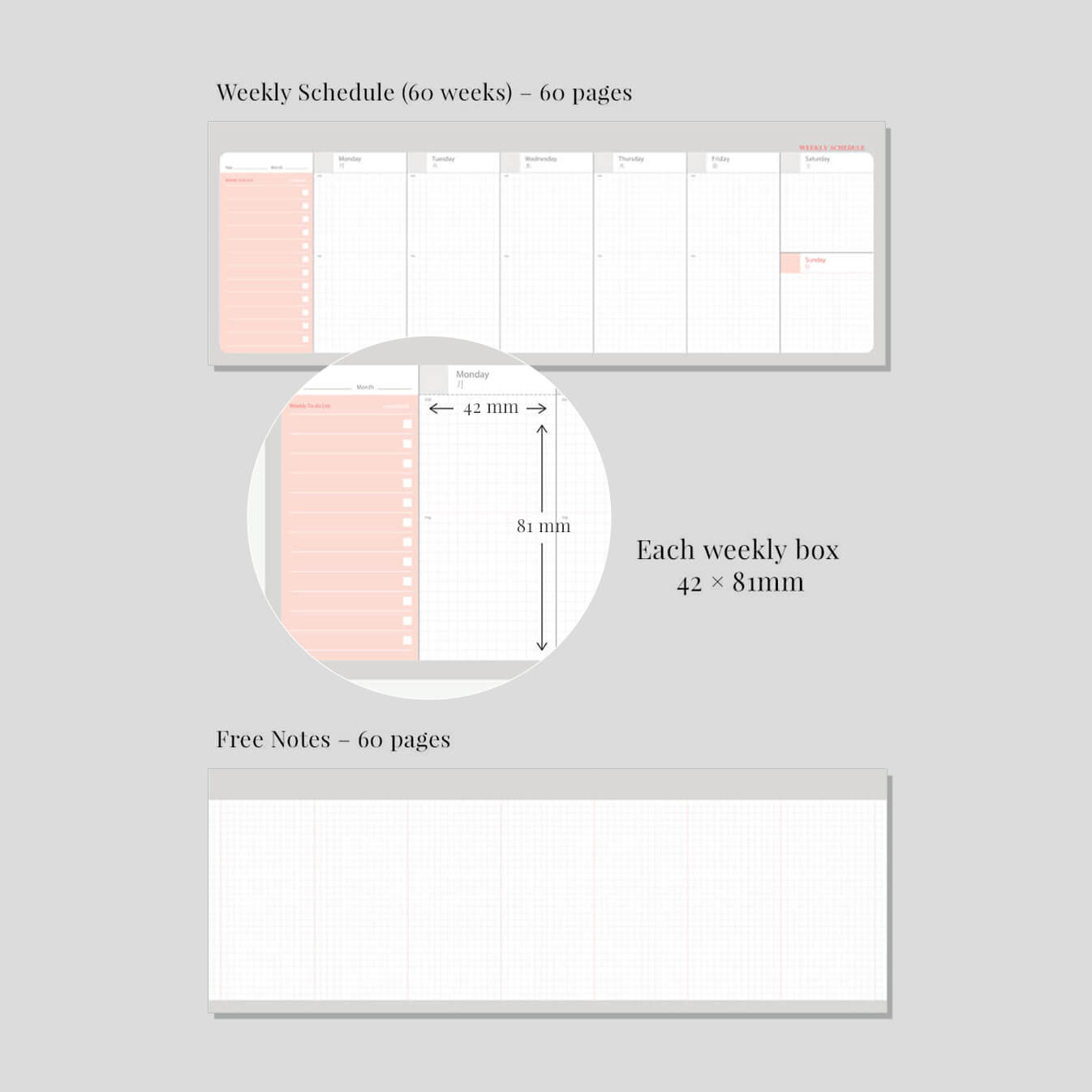 Brilliant Weekly Scheduler_Vintage Red