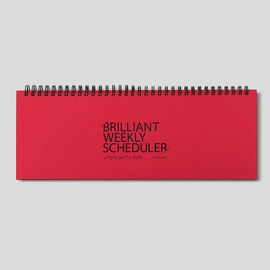 Brilliant Weekly Scheduler_Vintage Red