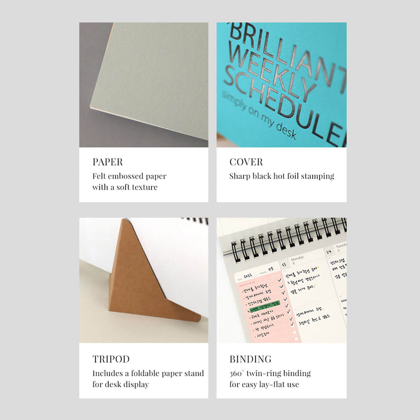 Brilliant Weekly Scheduler_Vintage Red