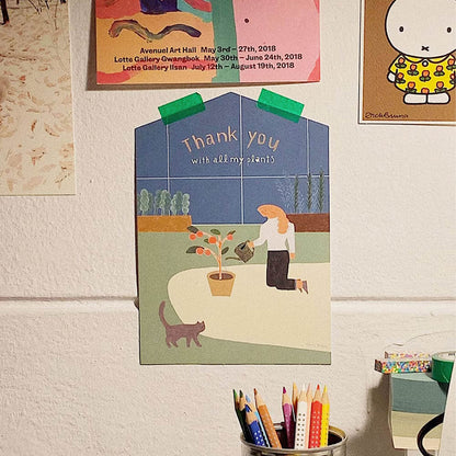 Jumbo Greeting Card Sojak_With All My Plants